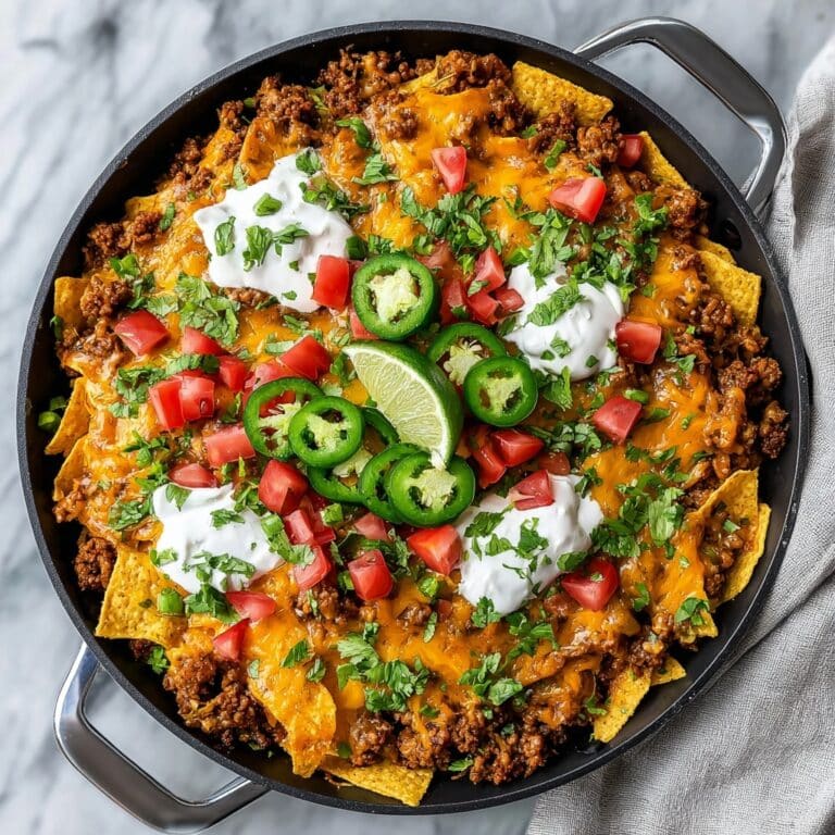 Skillet Beef Enchilada Casserole with Vegetables and Cheese Recipe