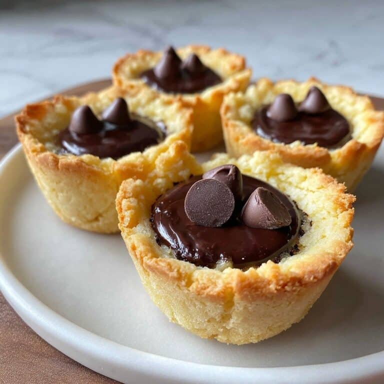 Fudge Filled Chocolate Chip Cookie Cups Recipe