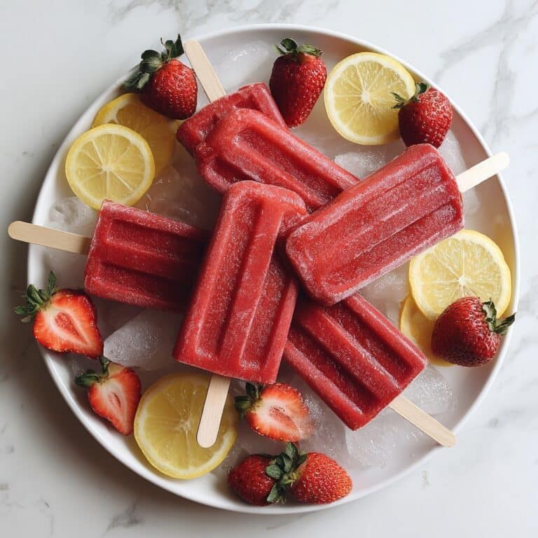 Strawberry Lemonade Popsicles Recipe