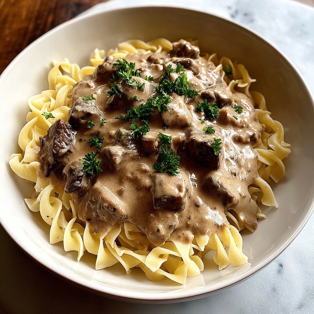 Slow Cooker Beef Stroganoff Recipe