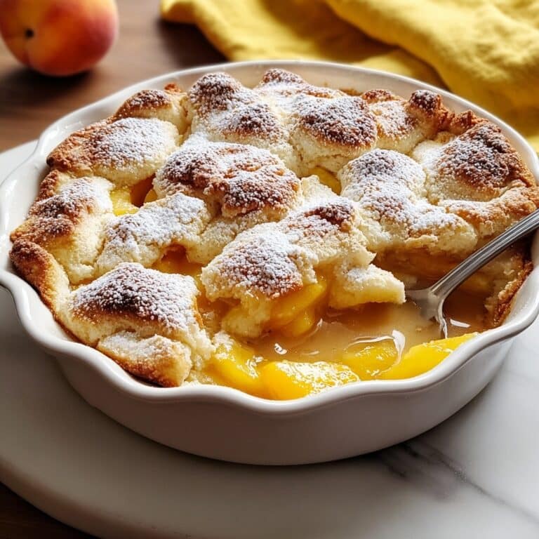 Peach Cobbler Bread Pudding Recipe