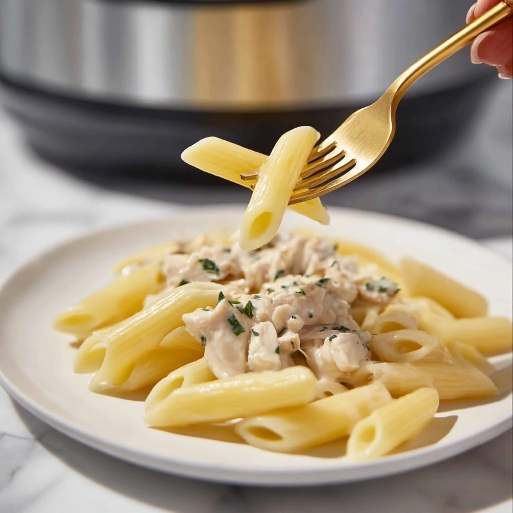 Slow Cooker Creamy Chicken and Penne Recipe
