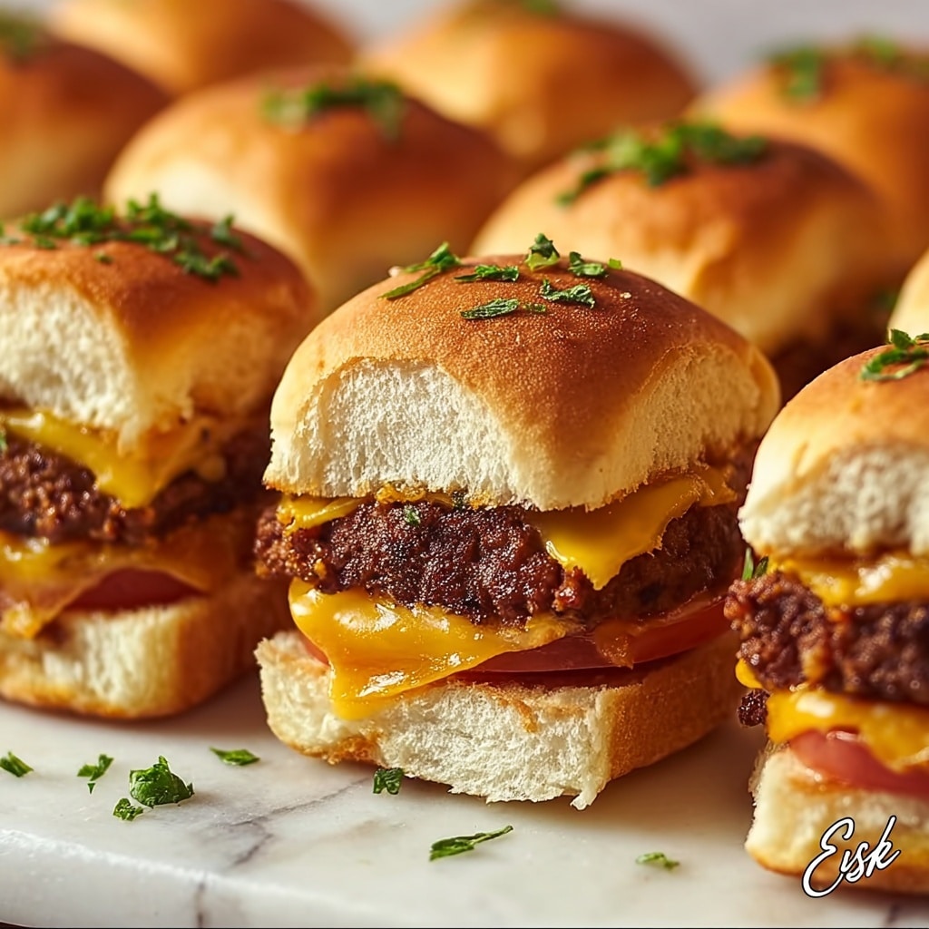 Pull-Apart Cheeseburger Sliders Recipe