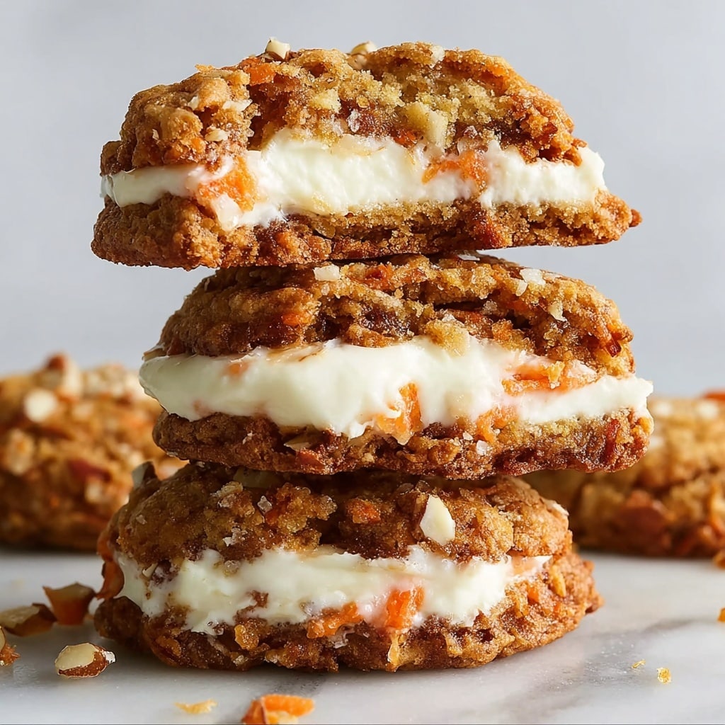 Carrot Cake Cookies Stuffed with Cream Cheese Recipe
