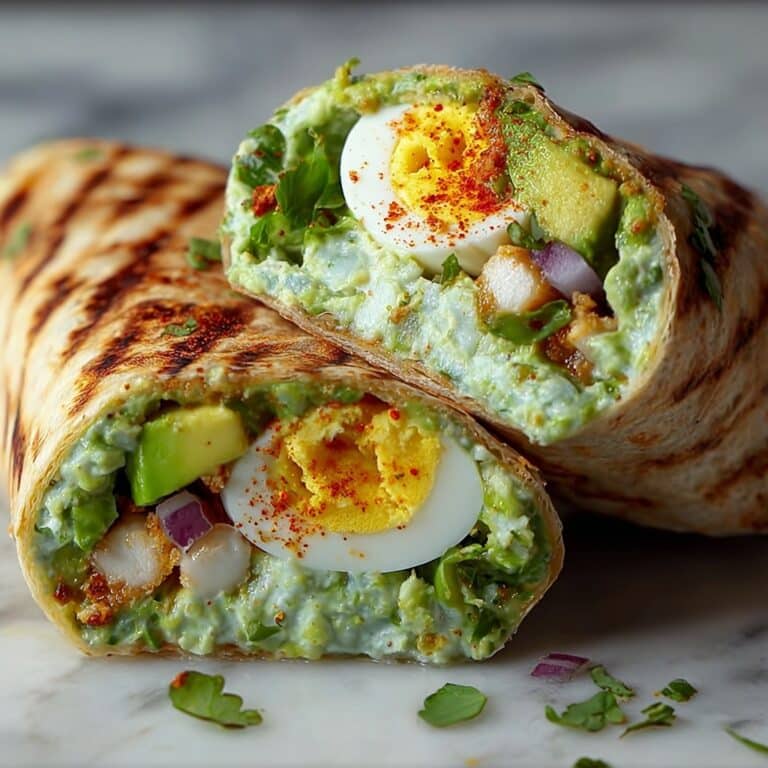 Avocado Egg Salad Roll-Ups Recipe