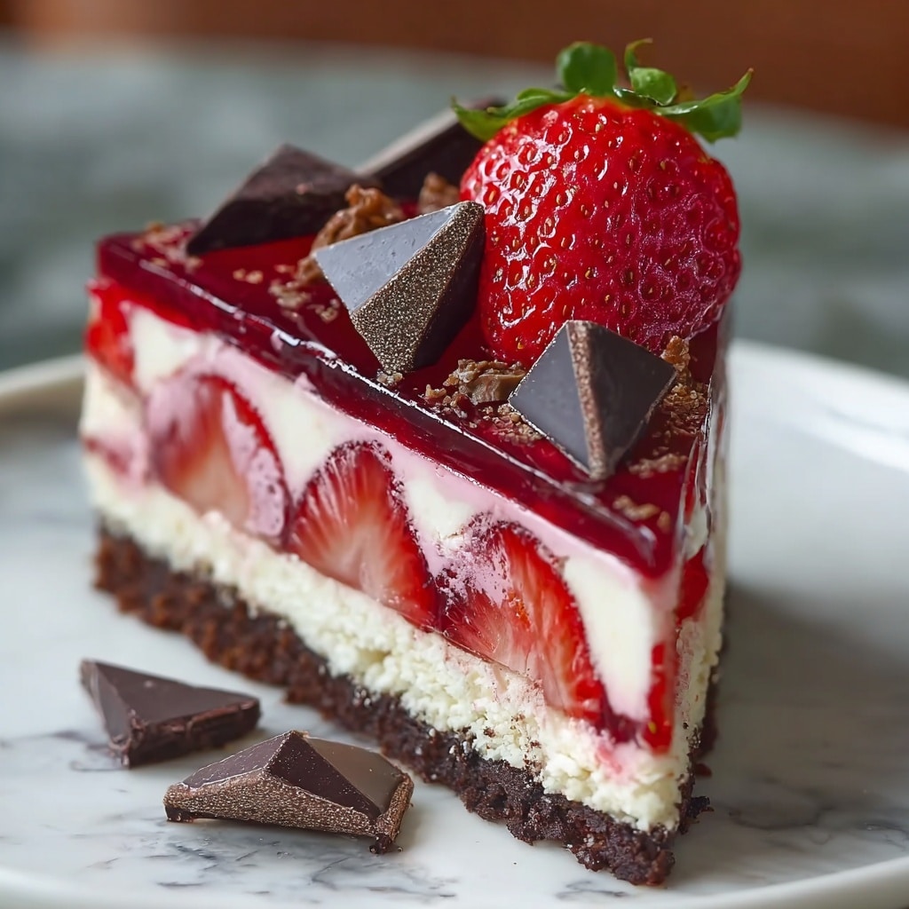 Chocolate Strawberry Swirl Cheesecake Recipe