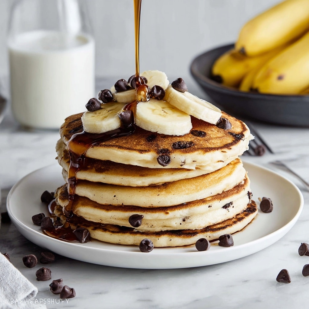 Chocolate Chip Banana Pancakes Recipe