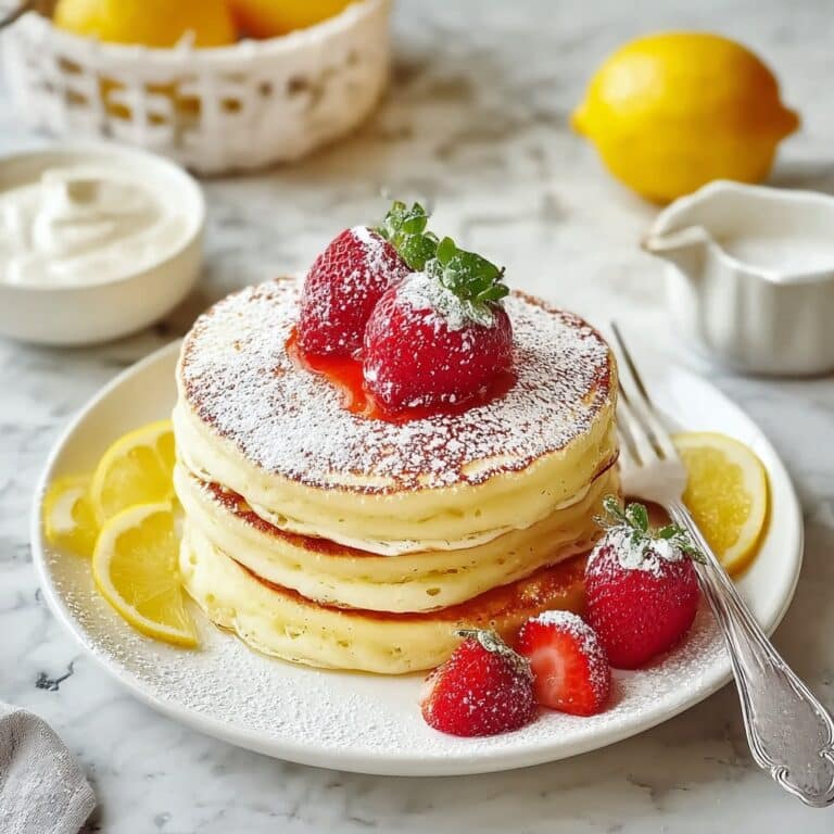 Cloud-like Lemon Soufflé Pancakes Recipe