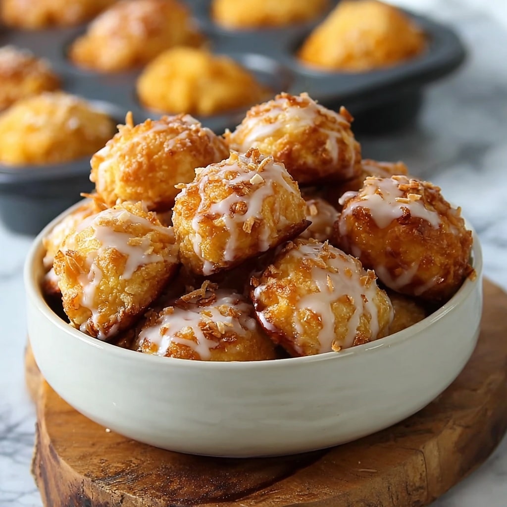 Baked Pumpkin Fritter Bites with Cinnamon Glaze Recipe