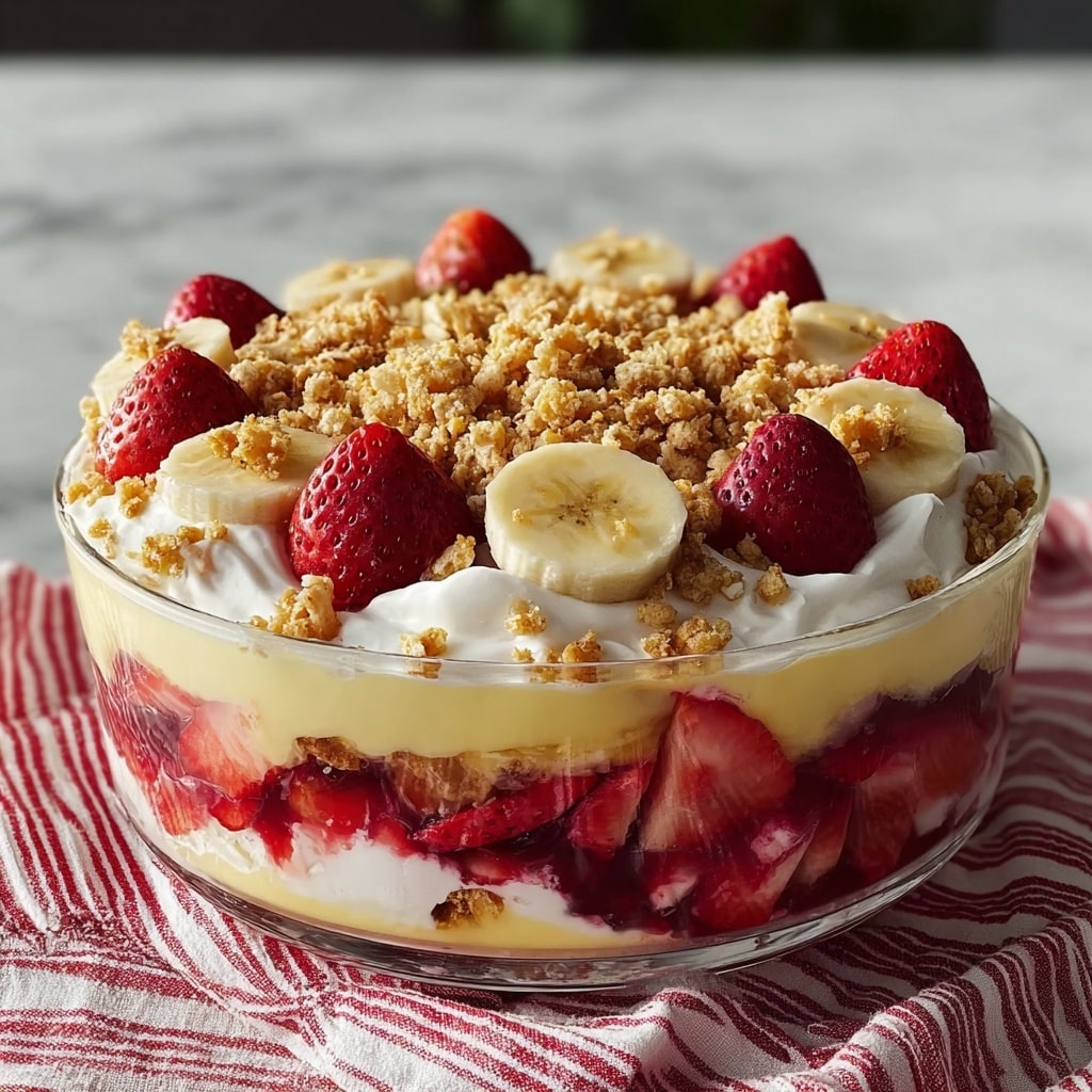 Strawberry Crunch Banana Pudding Recipe