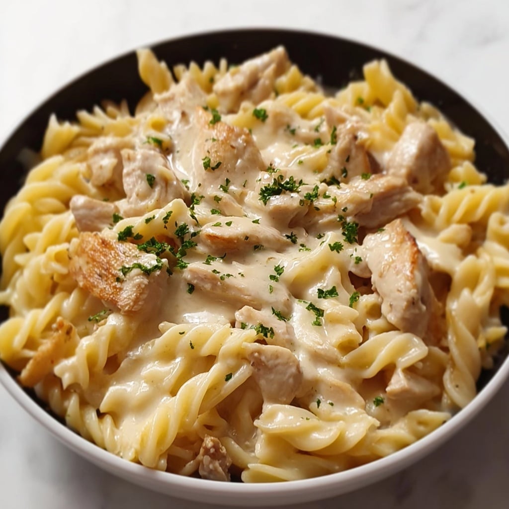 Cheesy Chicken Alfredo Slow Cooker Delight Recipe