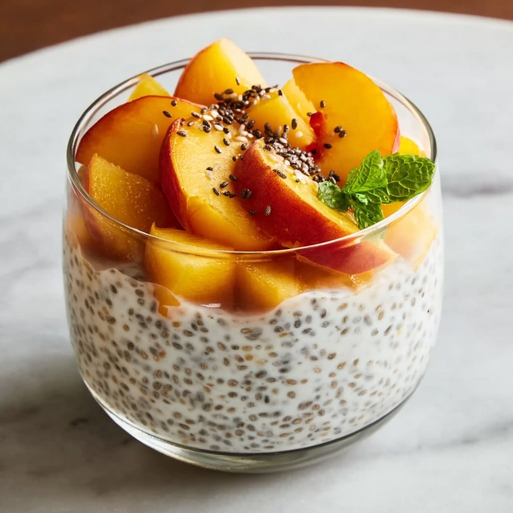 Great Peach Chia Pudding Recipe - Recipe Image