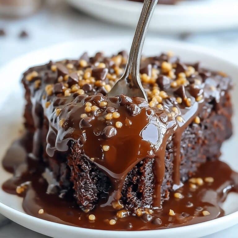 Slow Cooker Double Chocolate Peanut Butter Pudding Cake Recipe