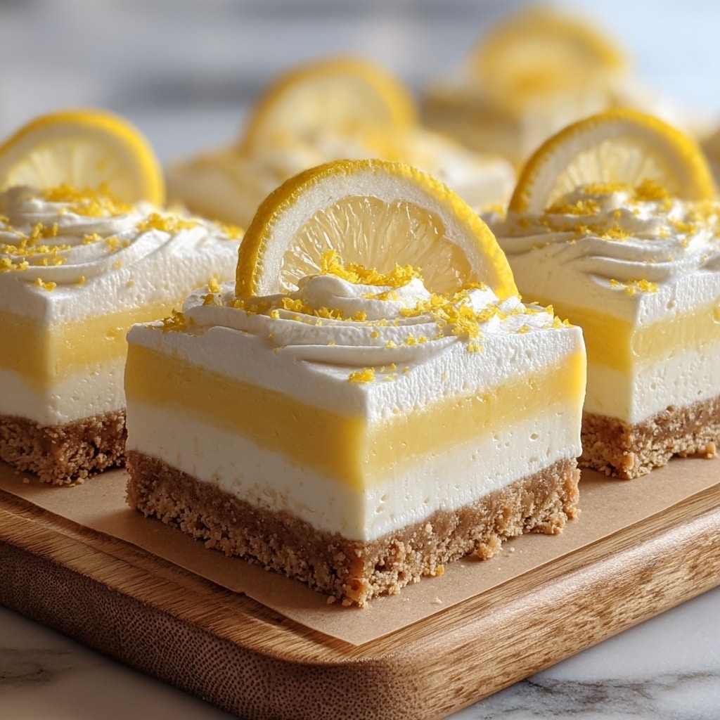 Zesty Lemon Cream Squares Recipe