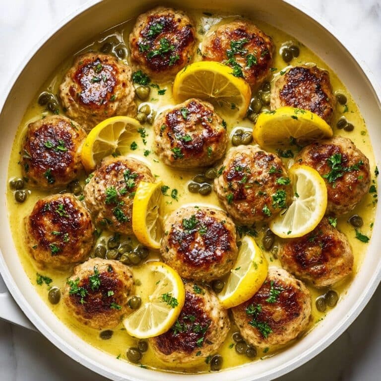 Chicken Piccata Meatballs Recipe