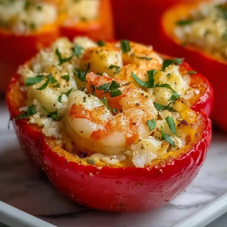 Crab and Shrimp Stuffed Bell Peppers Recipe