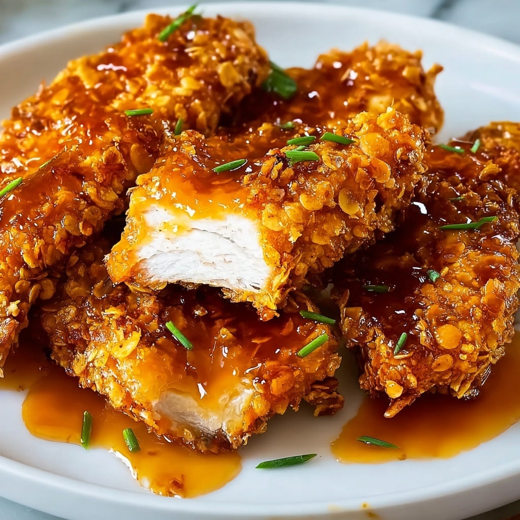 Double Crunch Honey Garlic Chicken Recipe