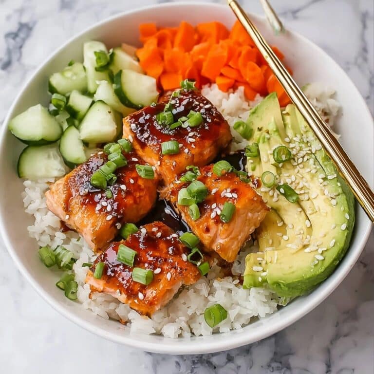 Crispy Salmon Bowls with Veggies and Honey-Soy Glaze Recipe