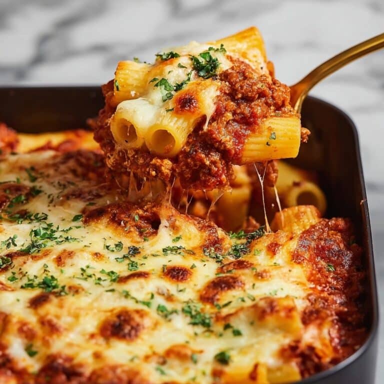 Easy Baked Ziti with Sausage and Ricotta Recipe