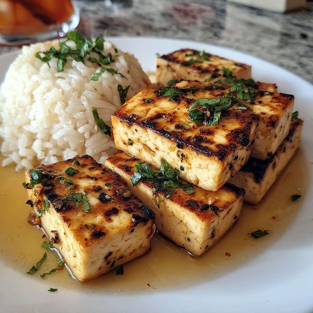 Garlic Herb Butter Tofu Recipe