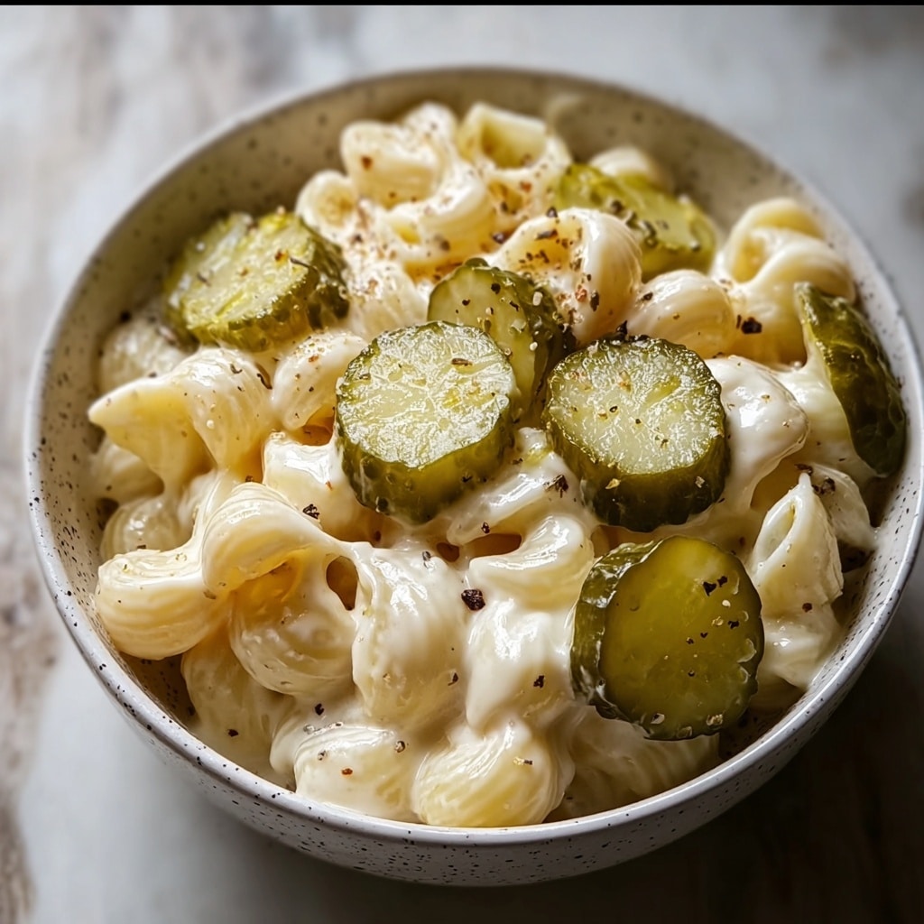 Classic Dill Pickle Macaroni Salad Recipe