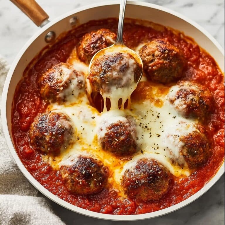 Baked Chicken Parmesan Meatballs Recipe