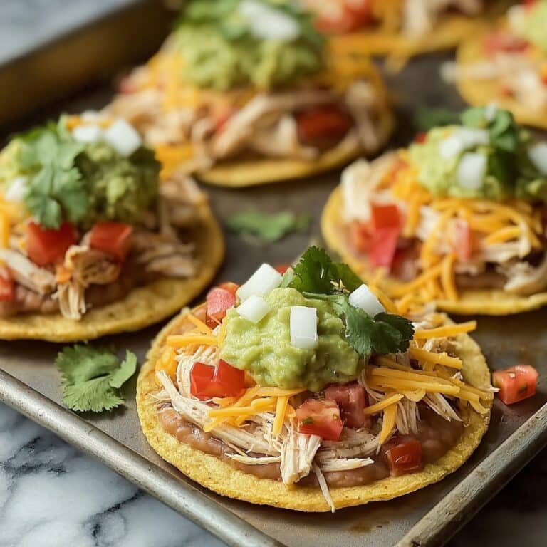Easy Chicken Tostadas Recipe