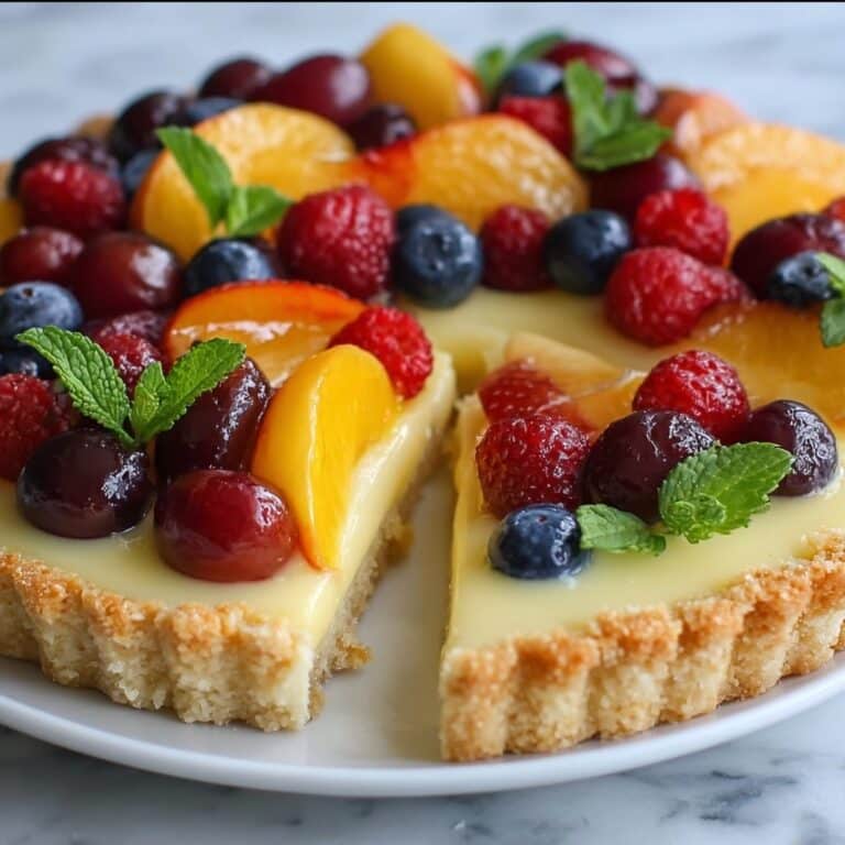 Fruit Tart with Fresh Berries and Pastry Cream Recipe