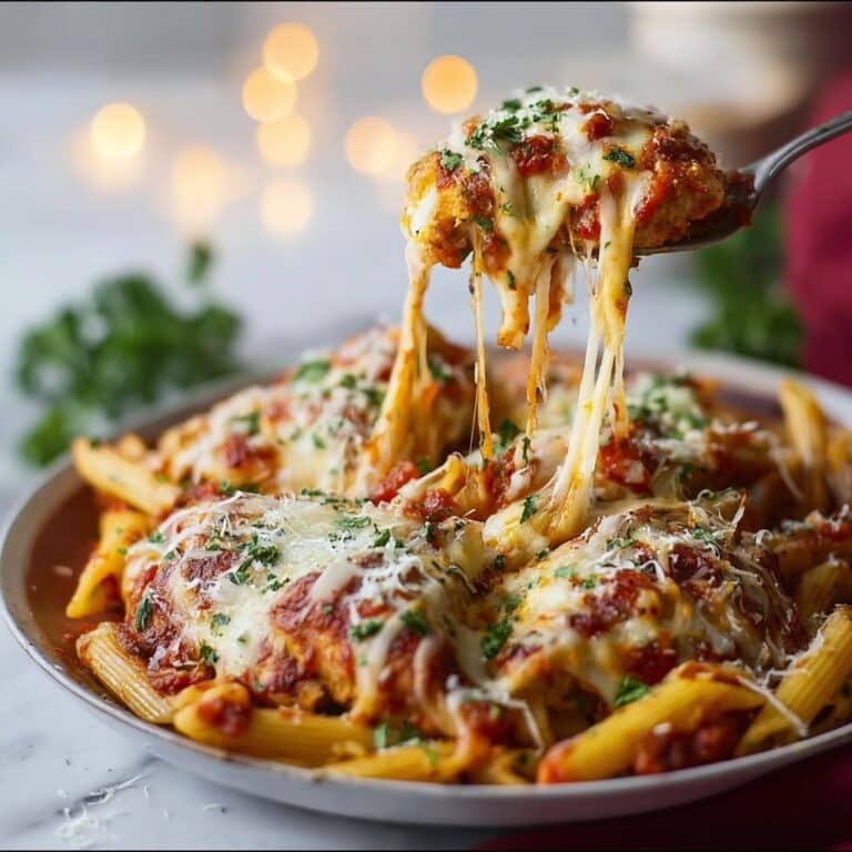 Slow Cooker Chicken Parmesan Pasta Recipe