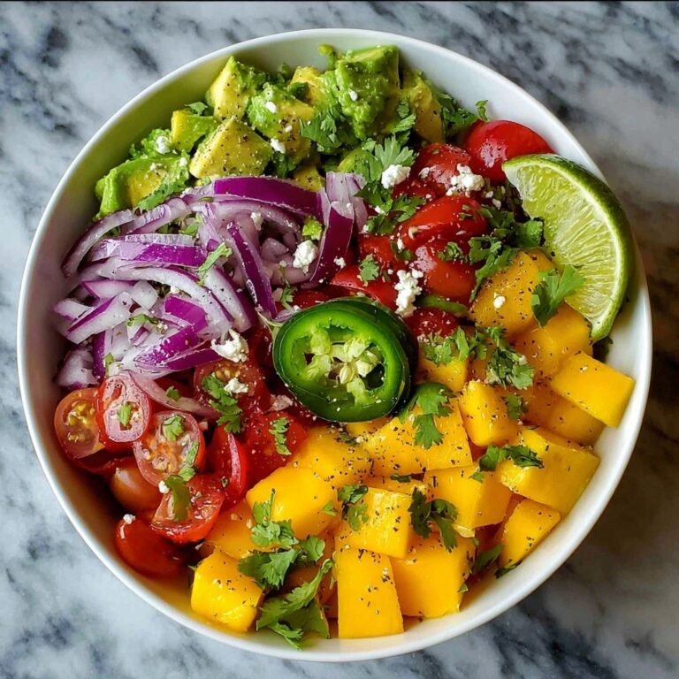 Avocado Mango Salad with Lime Dressing Recipe