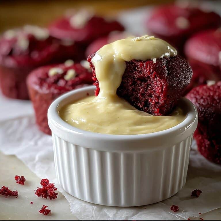 Homemade Red Velvet Brownie Dippers with Cheesecake Dip Recipe