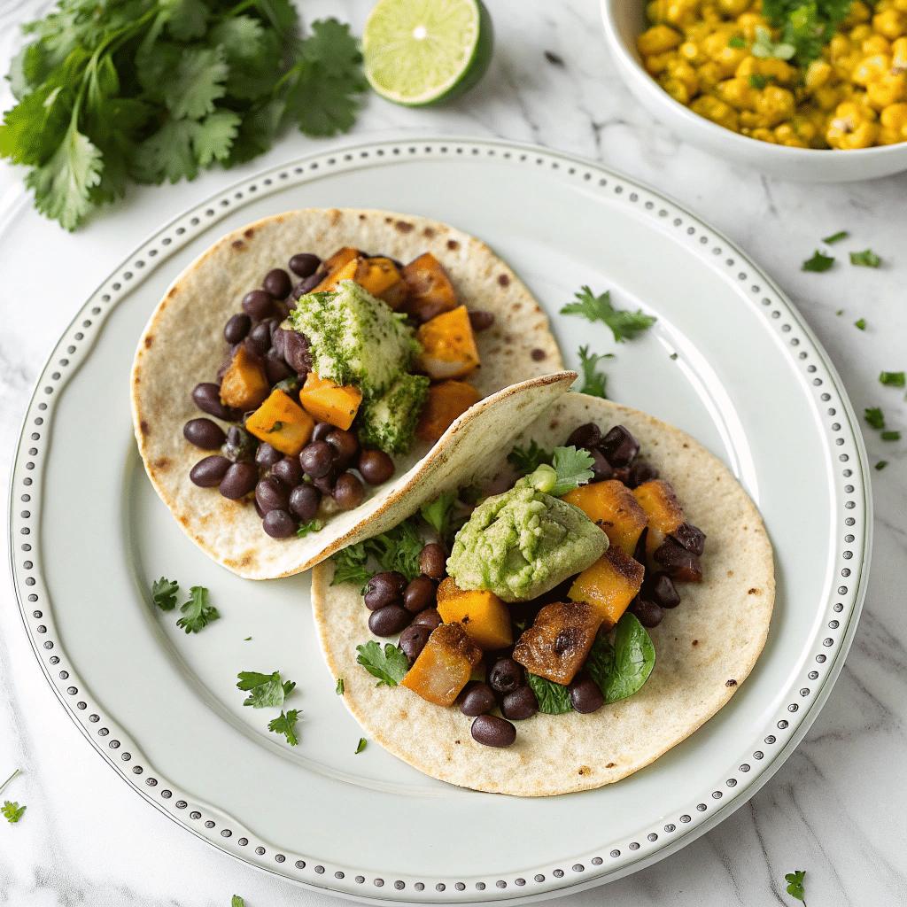 Black Bean Sweet Potato Tacos Recipe - Recipe Image