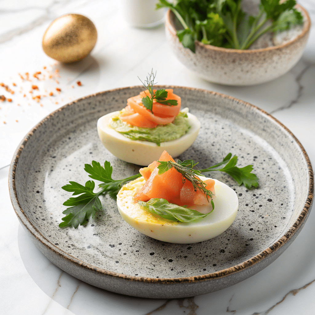 Smoked Salmon and Avocado Eggs Royale Recipe - Recipe Image