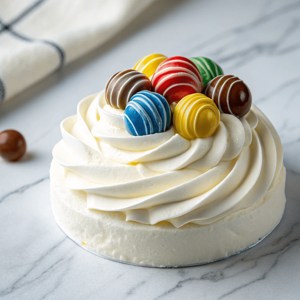M&Ms Cool Whip and Pudding Frosting Recipe - Recipe Image