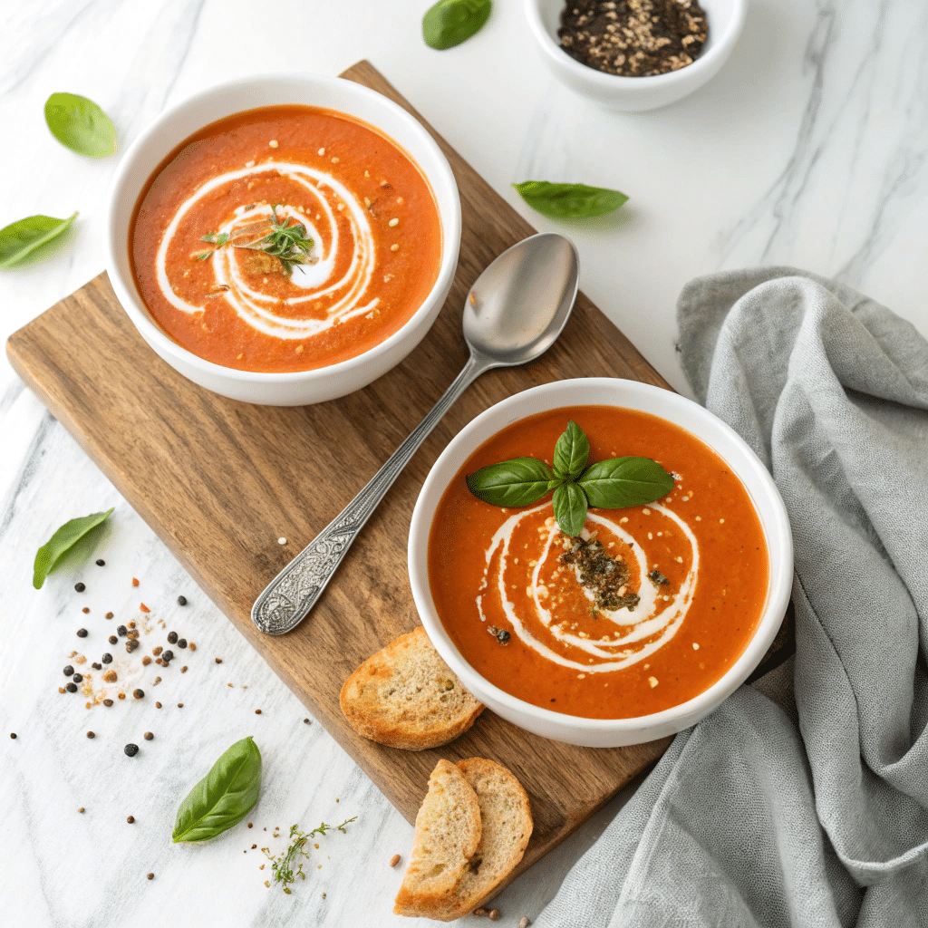 Classic Lightened-Up Tomato Soup Recipe - Recipe Image