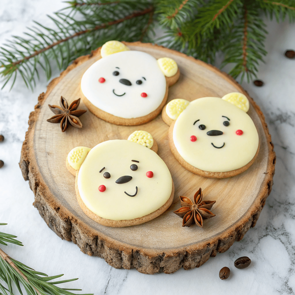 Buttercream Polar Bear Cookies Recipe - Recipe Image
