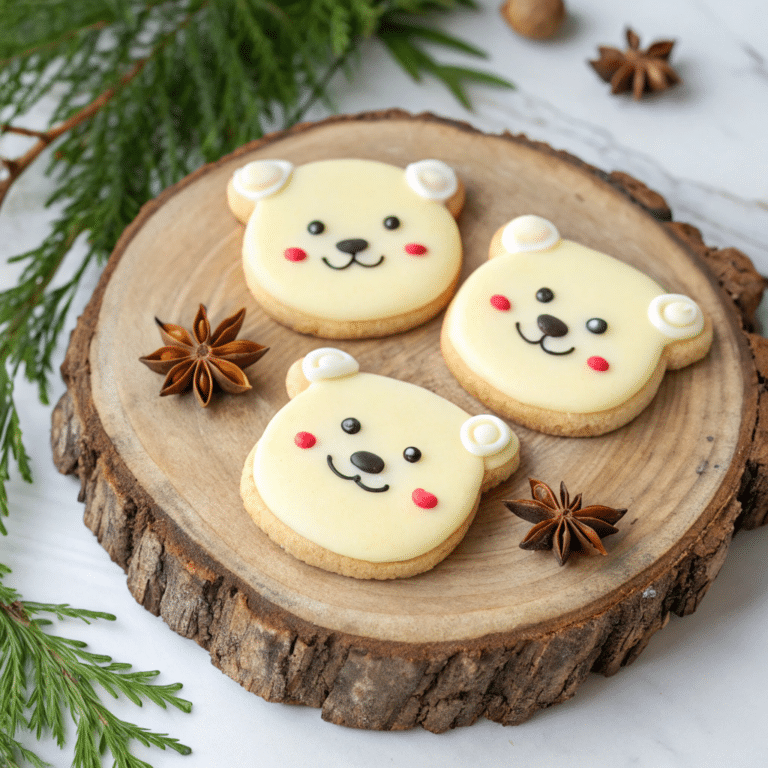 Buttercream Polar Bear Cookies Recipe