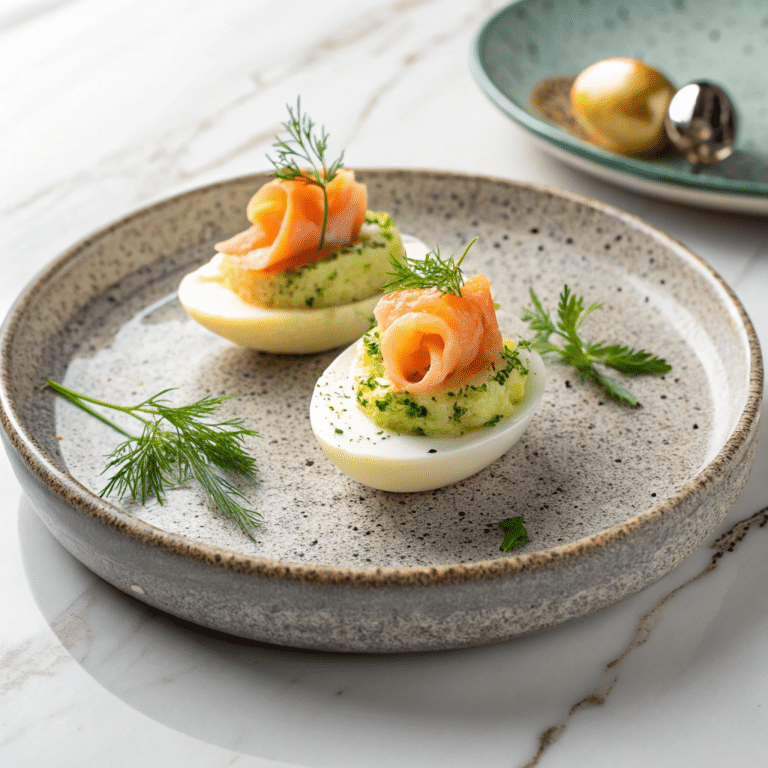 Smoked Salmon and Avocado Eggs Royale Recipe