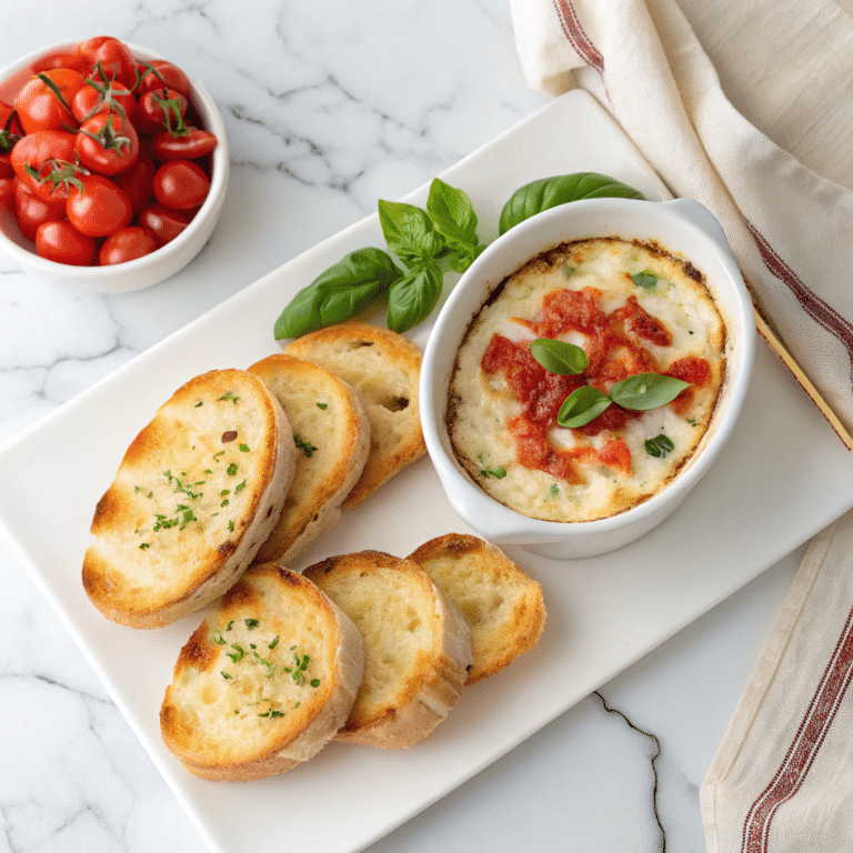 Cheesy Bruschetta Dip Recipe