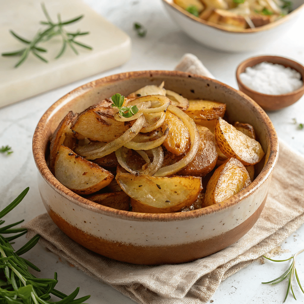 Oven-Fried Potatoes & Onions Recipe