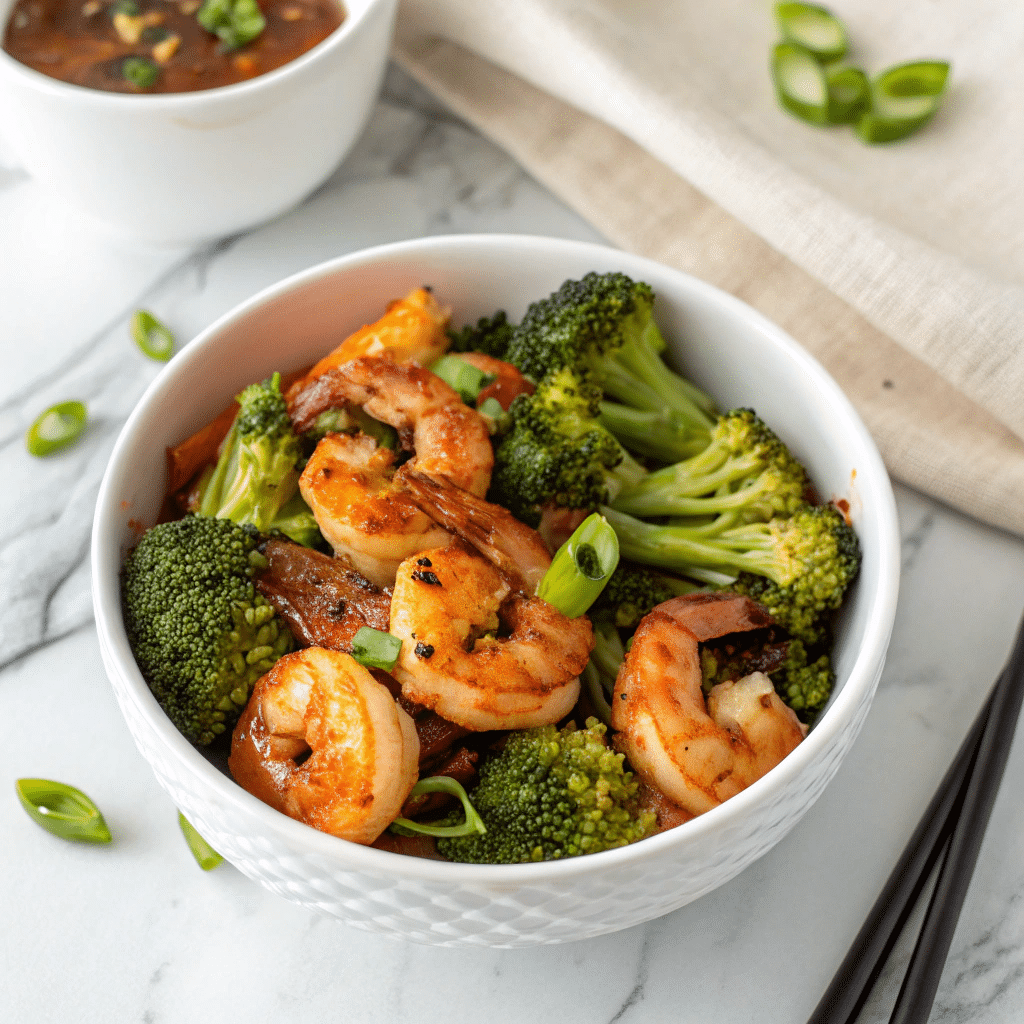 Garlic Shrimp and Broccoli Stir-Fry Recipe - Recipe Image