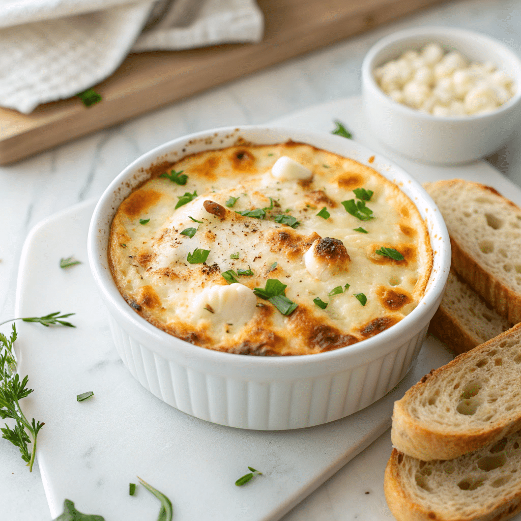 Creamy Chicken Alfredo Dip Recipe - Recipe Image