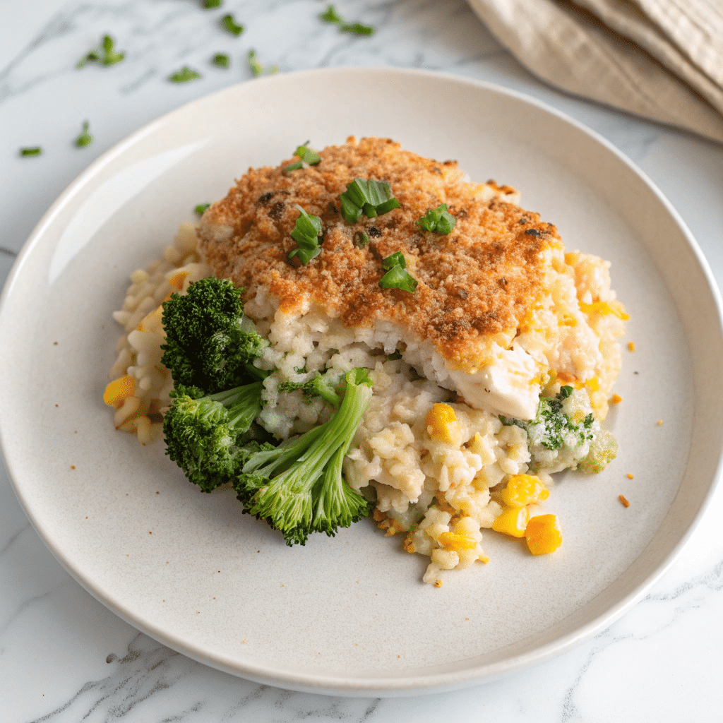 Rotisserie Chicken and Rice Casserole Recipe - Recipe Image