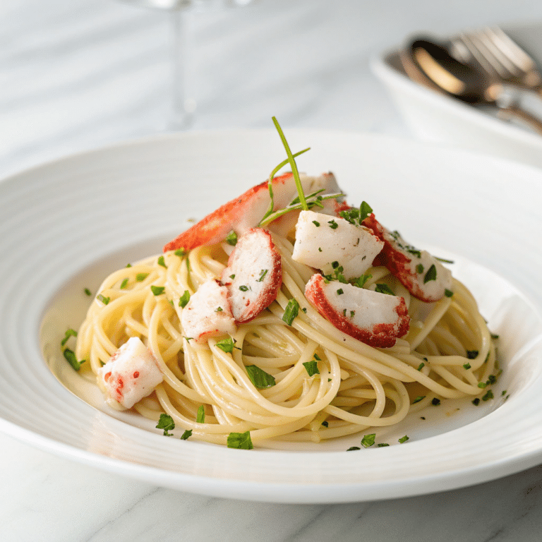 Lobster Pasta with Cream Sauce Recipe
