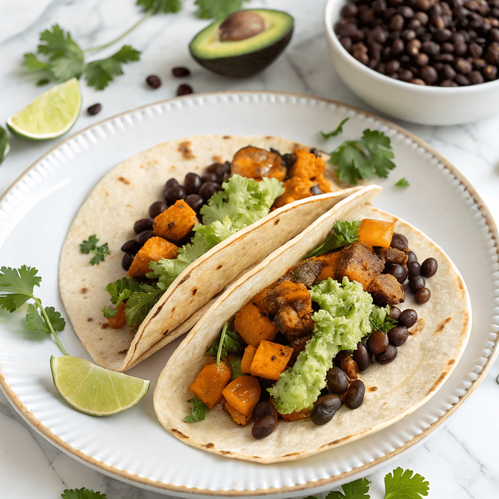 Black Bean Sweet Potato Tacos Recipe - Recipe Image
