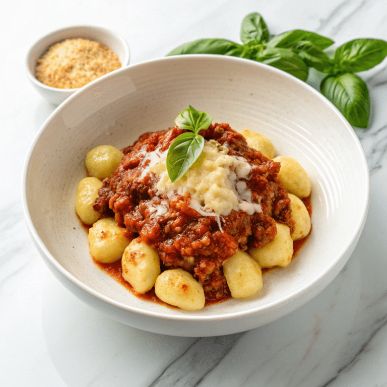 Cheesy Bolognese Gnocchi Bake Recipe