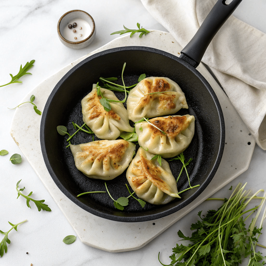 Pan-Fried Cabbage and Noodle Buns Recipe - Recipe Image