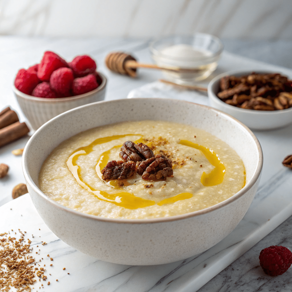 Creamy Vanilla Millet Porridge Recipe - Recipe Image