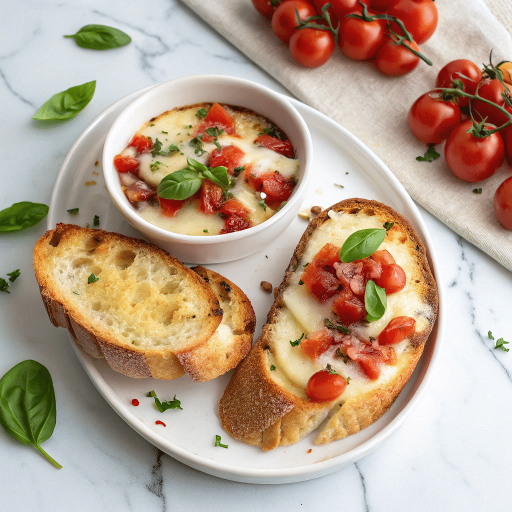 Cheesy Bruschetta Dip Recipe - Recipe Image