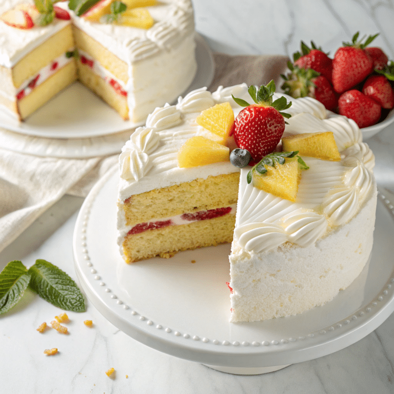 Best Tropical Layered Poke Cake Recipe